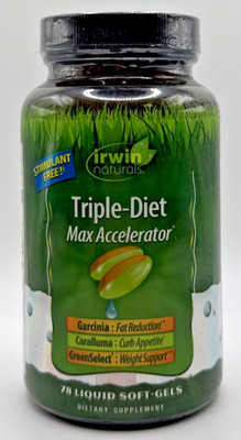 Irwin Naturals Triple-Diet Max Accelerator 78 Liquid Soft-Gels