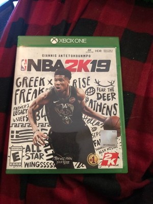 NBA 2K19 Microsoft Xbox One 2018 Case Manual Disc Tested Works Great Authentic