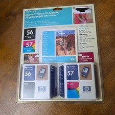 HP 56 Black 57 Tri-Color Ink C6656AN C6657AN Sealed Combo Expired 2005