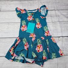 NWT Posh Peanut Floral Pineapple Print Bamboo Twirl Dress Size 18-24 months