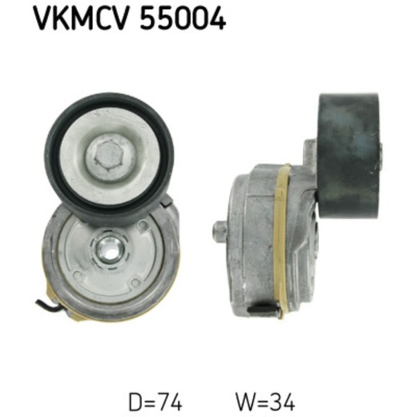 Spannrolle Keilrippenriemen SKF Vkmcv 55004 FüR Peugeot Asia Motors Volvo-image