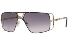 Cazal 9093 005 Sunglasses Women's Black-Gold/Grey Gradient Lenses Pilot 62mm