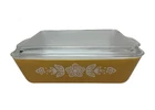 PYREX GOLD BUTTERFLY #503 Vintage Casserole Dish 1 1/2 Quart with Lid