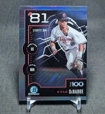 Kyle Debarge Top 100 Chrome Prospect Rookie RC 2025 Bowman Card #BTP-81 Twins