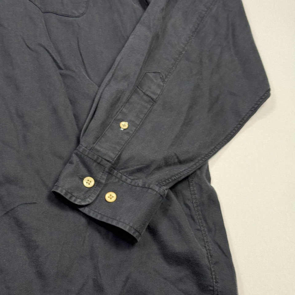 Tommy Bahama Shirt Mens XL Charcoal Gray Tencel Lyocell Button Down Long Sleeve - Image 3 of 4