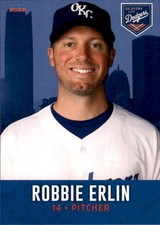 2022 Oklahoma City Dodgers Choice #7 Robbie Erlin Oakland California CA NM Card