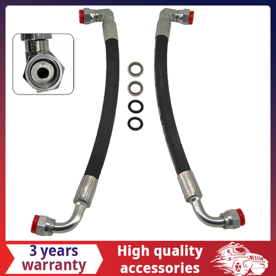 #ad 2PCS For John Deere Tractor Loader 5800psi Hydraulic Hose w 90° Fittings $31.34