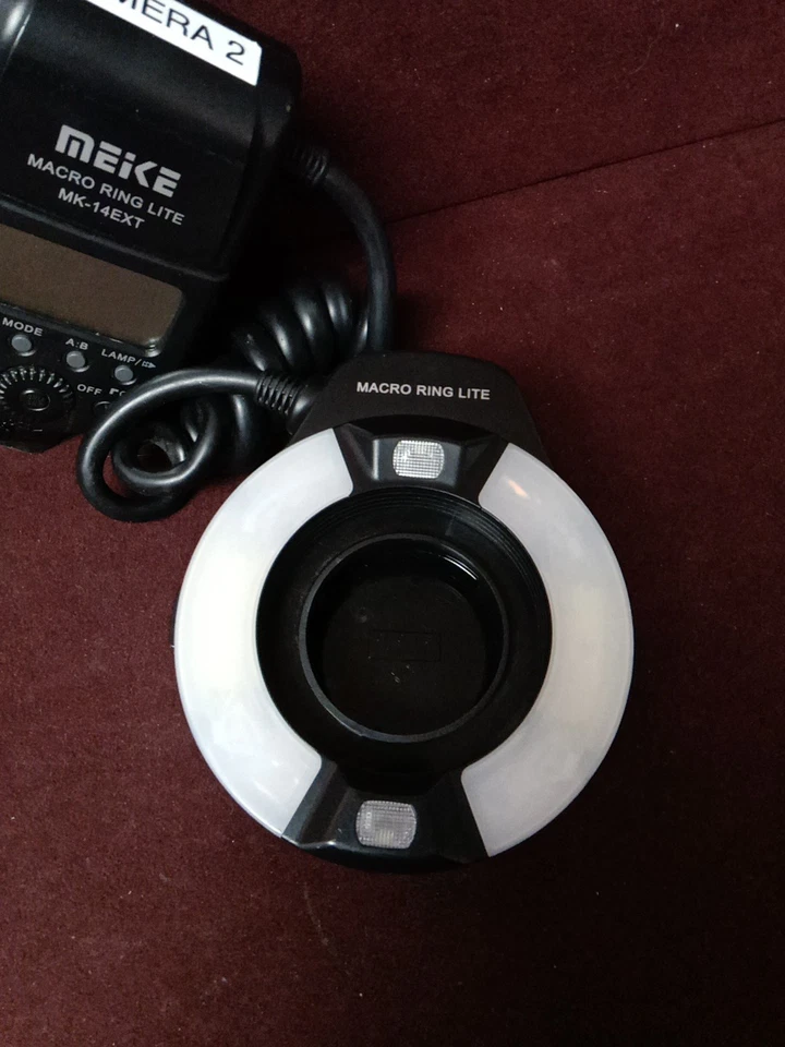 Meike MK-14EXT E-TTL LED Macro Ring Light Flash For Canon EOS 5D II III 6D 7D 60 - Image 4 of 4
