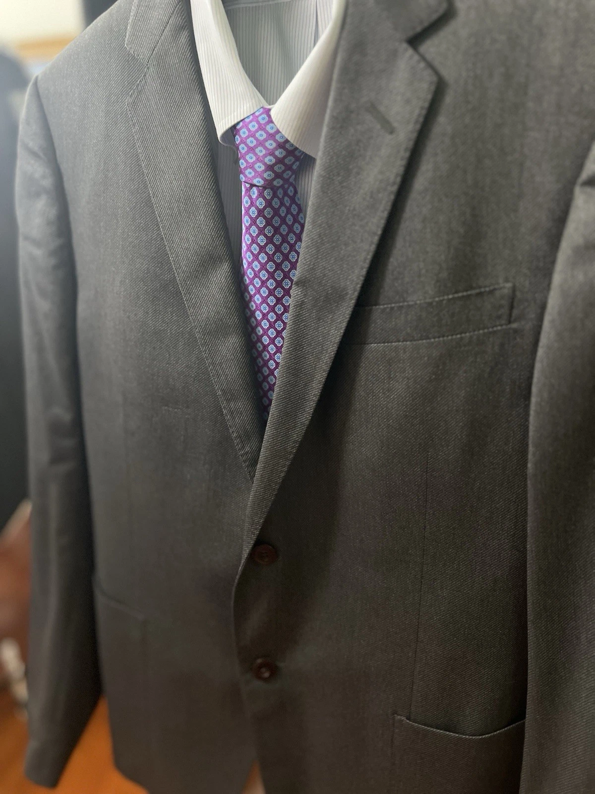 Giacca tuta blazer uomo Gucci EU 54 R US 44 grigio lana ottime condizioni