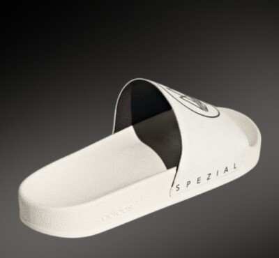 Sz 5M / 6W Adidas ADILETTE SPZL Slides Chalk White/Core