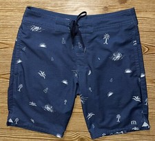 Travis Mathew Board Shorts Tropical Print Men s Size 30