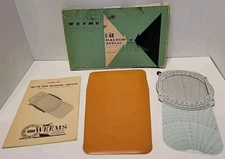 Weems Navigational E-6B Dalton Dead Reckoning Computer with Case and Instruction