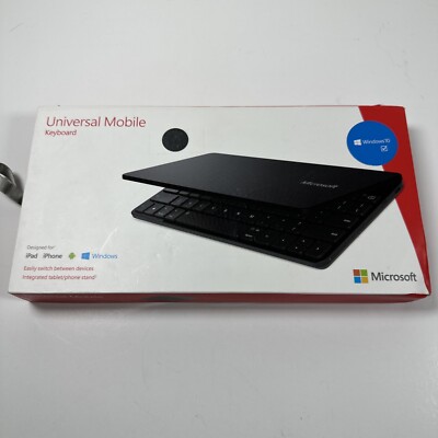 Microsoft Universal Mobile Keyboard for iPad iPhone Android Devices NO CHARGER