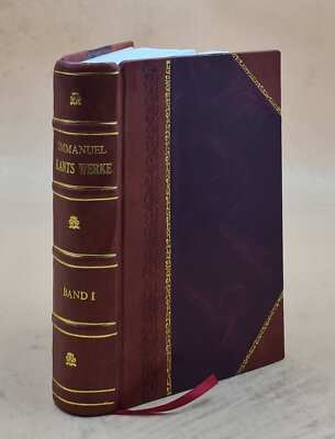 Werke. In Gemeinschaft Mit Hermann Cohen [Et Al.] Hrsg. Von Erns [Leather Bound]