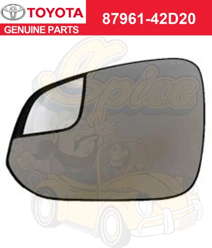 Toyota Genuine New RAV4 16-18 Heated Left Side View Mirror Glass