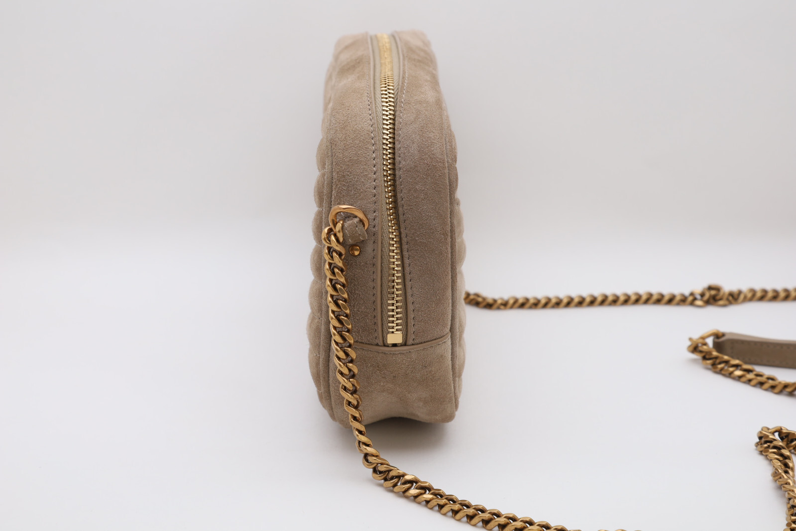 Borsa a tracolla YSL Saint Laurent Lou Mini in camoscio