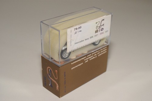 @. 1:43 RIO 80 MERCEDES BENZ MOD. SSK 1927 METALLIC GREY MINT BOXED - Picture 2 of 3