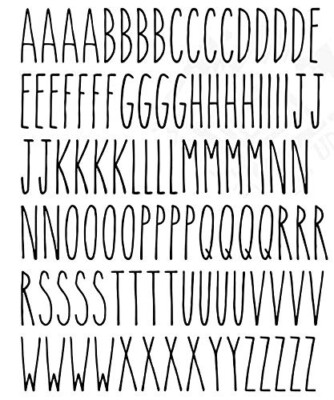 Alphabet ABC Decals Home, Yard Organizing Cup Container Stickers Mail w/Tracking