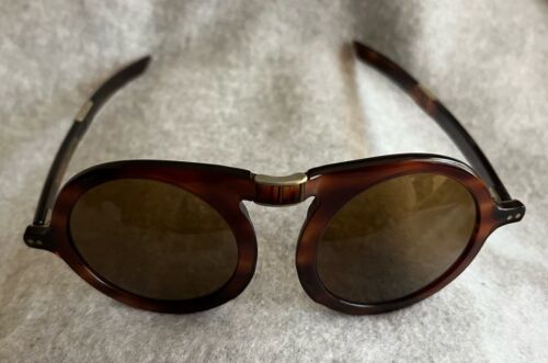 Vintage PIERRE CARDIN 1960’s Folding Tortoise Shell Sunglasses with case