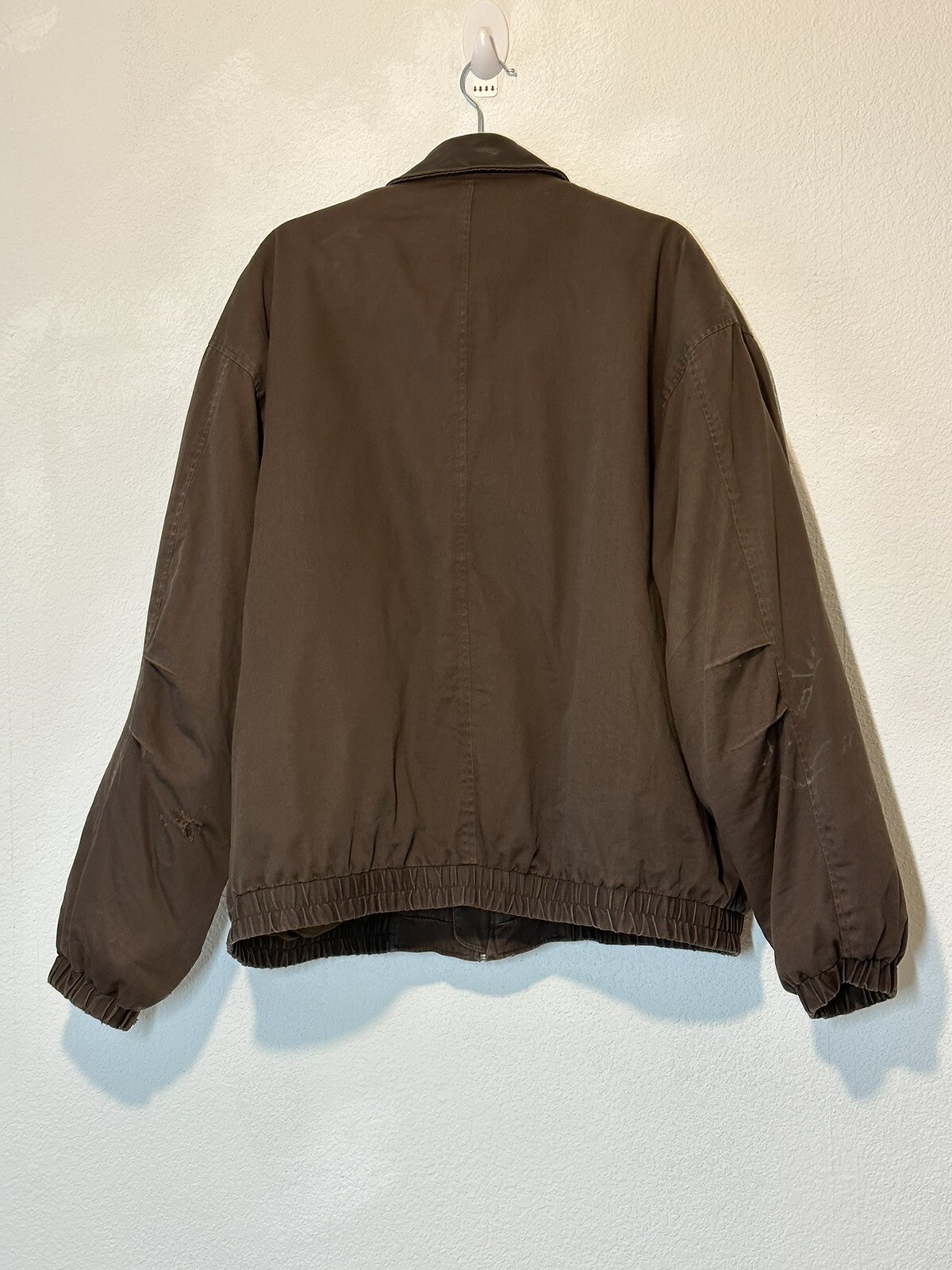 London Fog Mens 3X Bomber Jacket Brown With Zip Out L… Gem