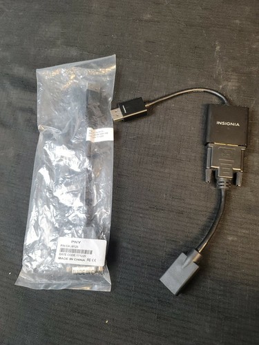Insignia DVI-D to Display Port Adapter NS-PD94501-C PNY CALI0125 GE HDMI LOT