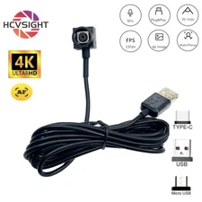 4K 8MP 15FPS Mini Camera AF Auto Focus High Speed UVC Micro USB Module Camcorder