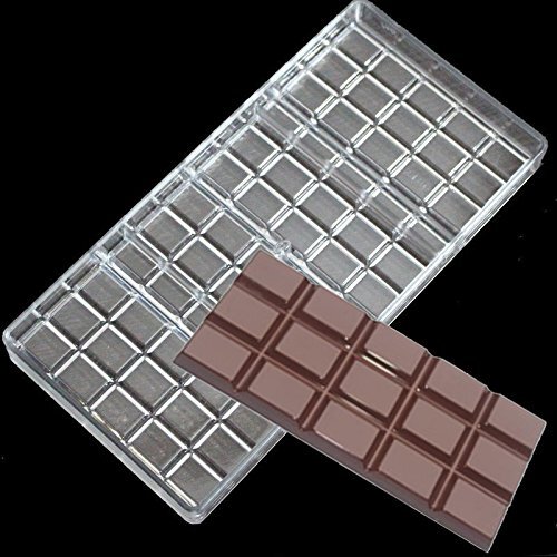 Chocolade Bar Maker Injectie Harde PC Snoep Mould Polycarbonaat Break Apart Bar Chocolade Mal, Break Apart Bar Chocolade Mallen Cake Snoep Bakken Mal, Bakvormen Pan, Keuken DIY Bakken Tool (B