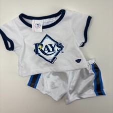 2021 Build-A-Bear BAB Tampa Bay Rays MLB Bear Outfit Pajamas
