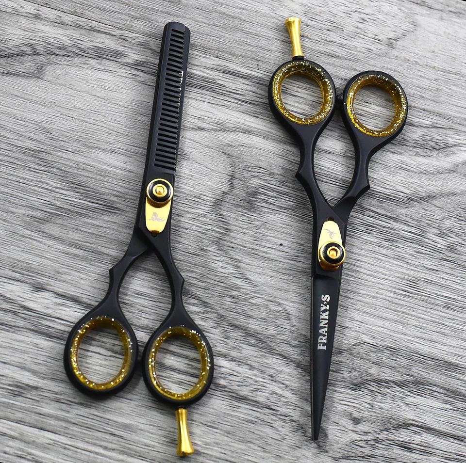 Professional Hair Cutting Scissors Barber Thinning Shears Hairdressing Salon Set - Image 3 of 4