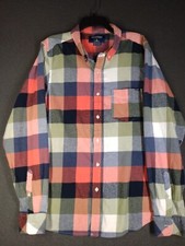 CHUBBIES Flannel Plaid Men Size XL/L Multicolor "Weekend has Arrived" Multicolor