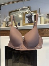 Nautica Intimates 42D Underwire Bra Taupe Purple Adjustable Straps Elastic Band