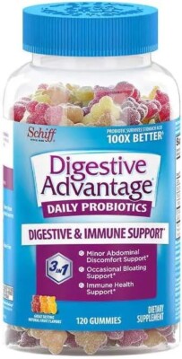 Schiff Digestive Advantage Probiotic Gummies   120 Count