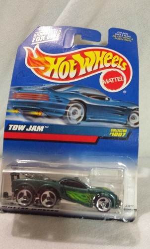 Hot Wheels Tow Jam Car Truck Green Graphics Diecast 1/64 Scale Collector #1007 - Picture 2 of 10