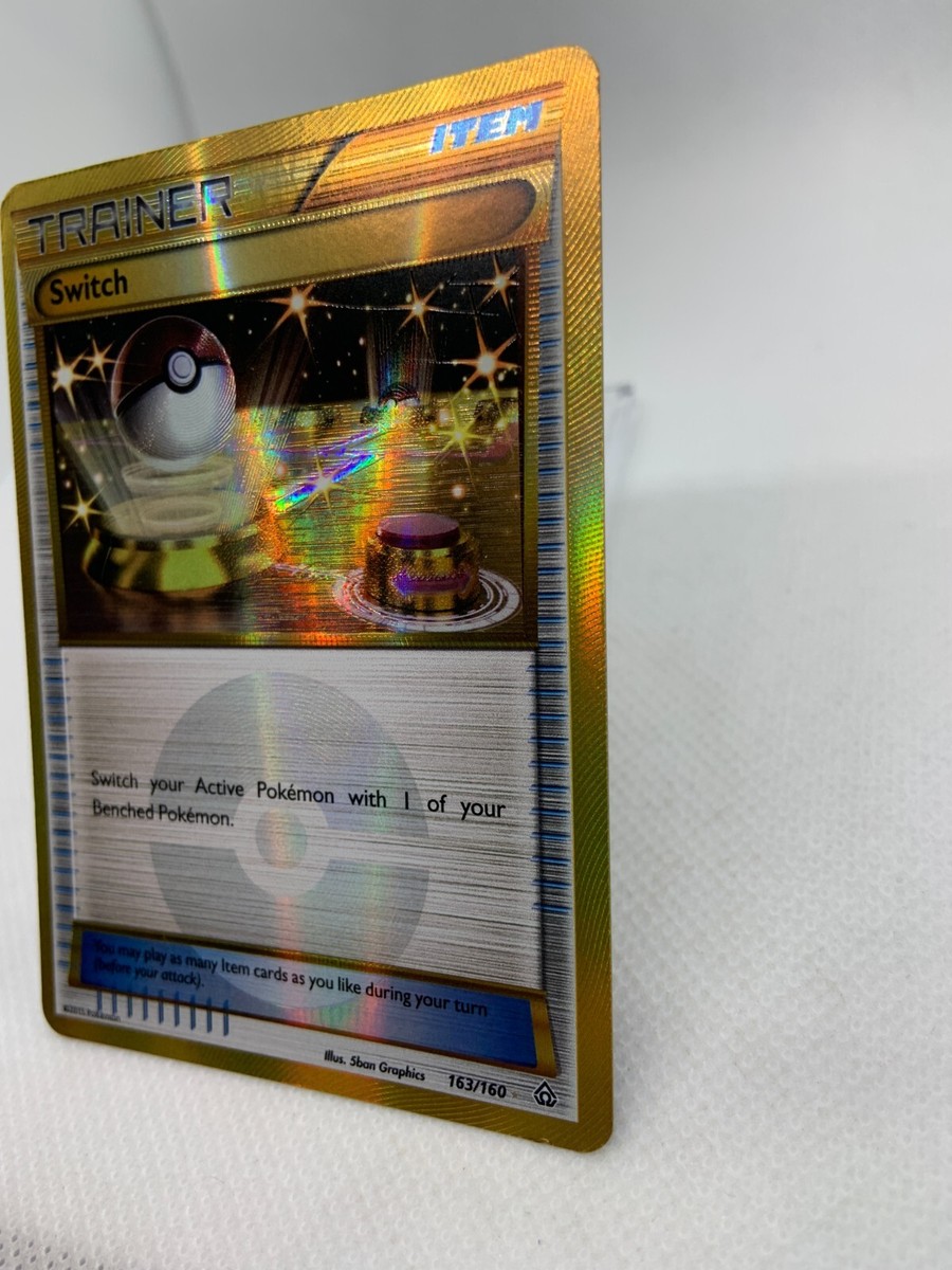 gold switch pokemon card 163 160 Switch Trainer - 163/160 - Secret Rare - XY Primal Clash - Pokemon TCG