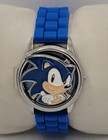 Kids Sonic The Hedgehog Sega Genesis Accutime Blue Spinner LCD Watch L6