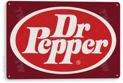 TIN SIGN Dr Pepper Logo Metal Décor Wall Art Kitchen Store Bar A342