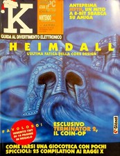 Rivista videogame K n° 12 DICEMBRE  1991 retrogame Vintage Atari amiga pc