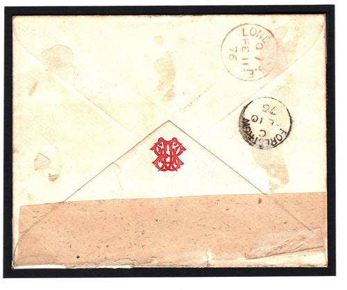 GB QV Cover *Hand-Illustrated* COMIC MILITARY 1874 East Grinstead Sussex MC216 - Picture 4 of 6