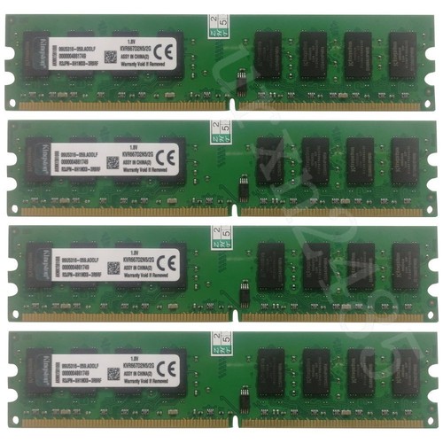 8GB 4 x 2GB / 1GB PC2-5300 DDR2-667 NON ECC Intel Desktop PC RAM Per Kingston IT - Foto 1 di 14