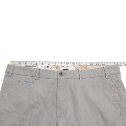 Hiltl NWT Chinos / Casual Pants Size 38 US Tucker Solid Light Gray Cotton Blend - Picture 12 of 15
