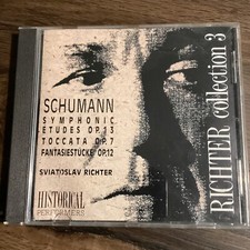 Sviatoslav Richter - Schumann Etudes Toccata Fantasiestucke Audio CD Italy