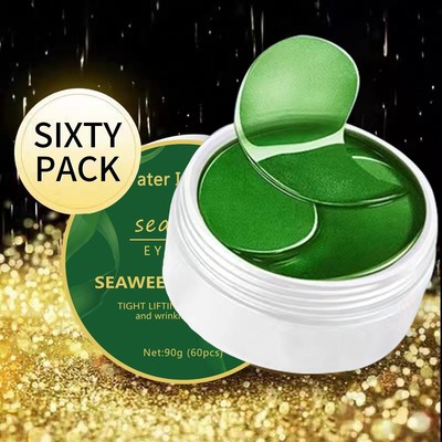 60PCS Seaweed Eye Mask   Hydrating, Anti-Dark Circles, Collagen & Skin Care