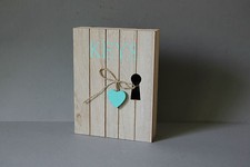 Schlüsselkasten Holz Landhaus Shabby Chic 6 Haken