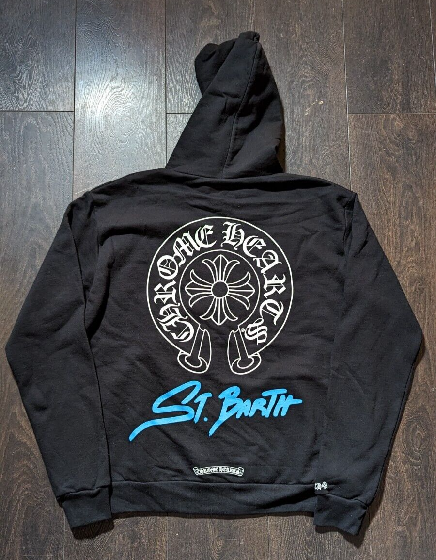 Chrome Hearts St. Barth Exclusive Black Zip Hoodie Small | eBay Chrome Hearts St. Barth Exclusive Black Zip Hoodie Small | eBay