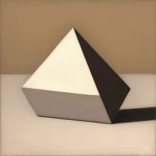 Medium Abstract Painting 2x2 ft. Post-Modernism Geometric Demrin OOAK NEW