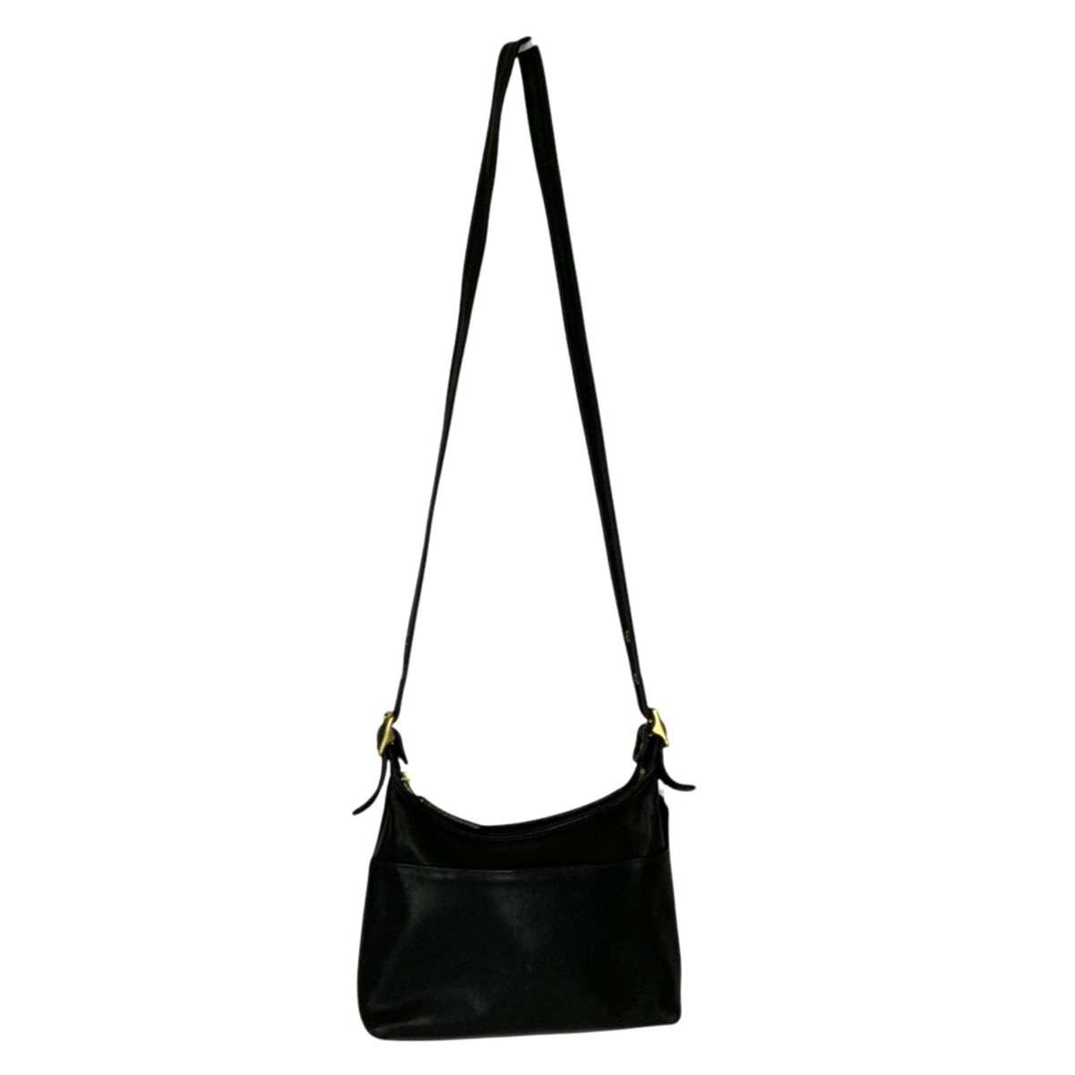 Vintage Coach Legacy Small Pocket Zip Bag 9136 Black Leather