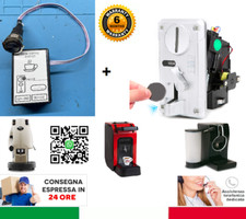 KIT GETTONIERA + MODULO EROGATORE A MONETE,PER MACCHINE DA CAFFÈ, BEVANDE, ECC