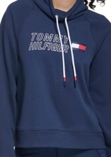 Tommy Hilfiger Sport Womens Hoodie Size Large/G With Logo , Color Navy Blue