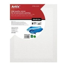 Tela Rettangolare Bianca Telaio per Dipingere Telato in Cotone A4 20x25 cm Artix