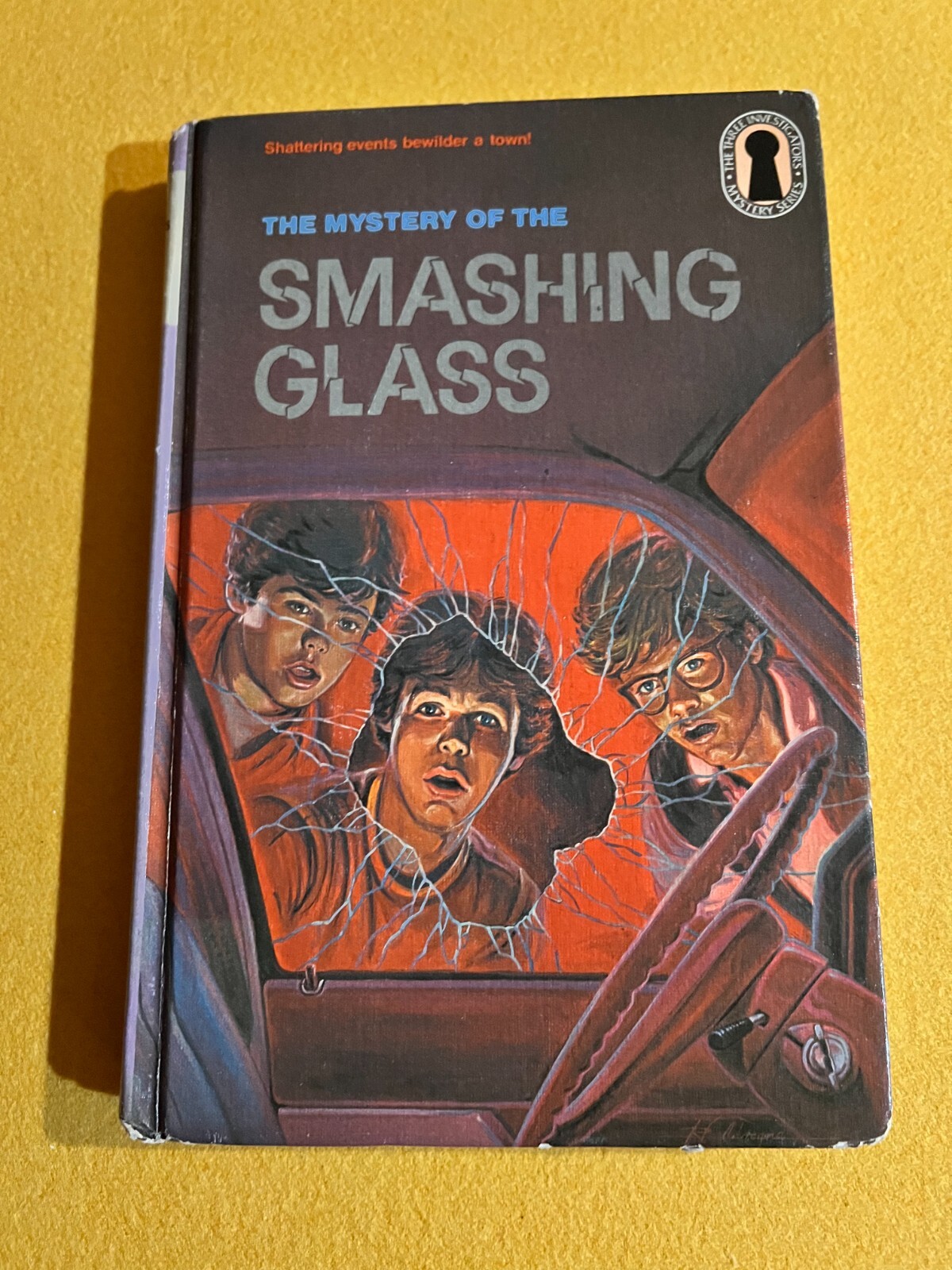 38 1st Printing GLB HB The Mystery of the Smashing Glass Three